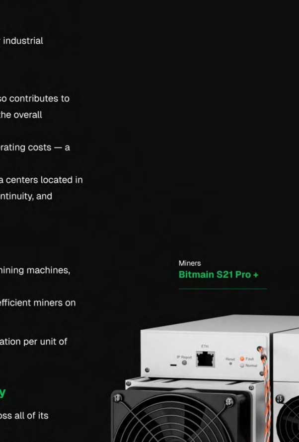 Bitmain S21 Pro+ mining hardware